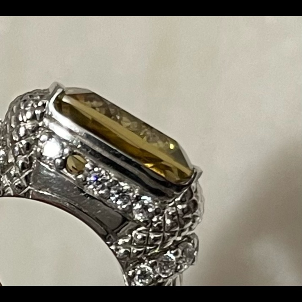 Judith Ripka 925 ring - Picture 11 of 12
